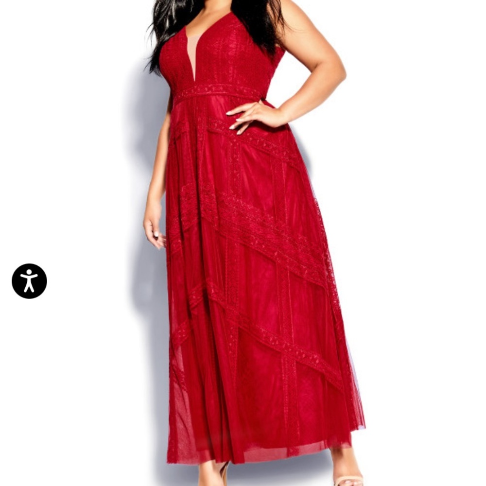 Divine Whimsy Maxi Dress - red - Picture 1 of 7